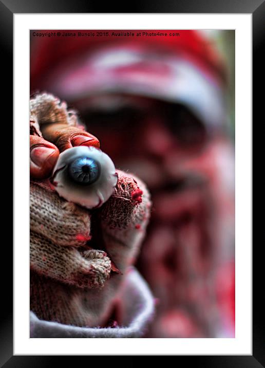 Santa is Watching You Framed Mounted Print by Jasna Buncic