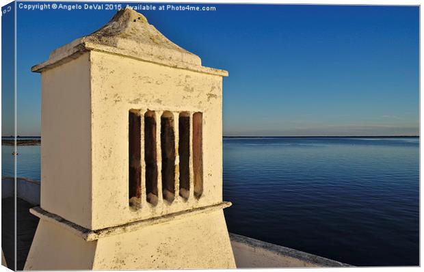 Mediterranean Chimney. Portugal  Canvas Print by Angelo DeVal