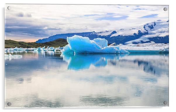 Blue Iceberg. Acrylic by Mark Godden