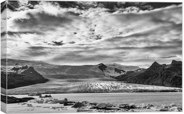 Glacier Tongue.  Canvas Print by Mark Godden