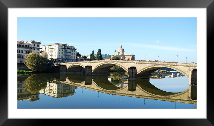 pont Alla Carraia Framed Mounted Print by john williams