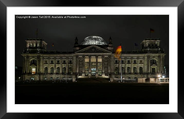  Reichstag Berlin Framed Mounted Print by Jason Tait