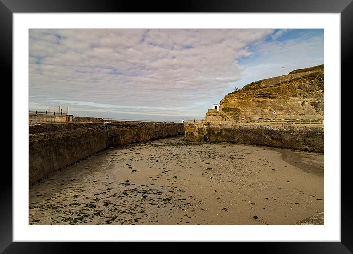 Tide out Portreath Framed Mounted Print by Brian Roscorla