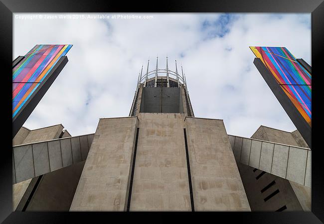 Looking up at the Metropolitan cathedral Framed Print by Jason Wells