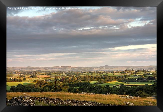 Yorkshire Landscape Framed Print by Paul Williams