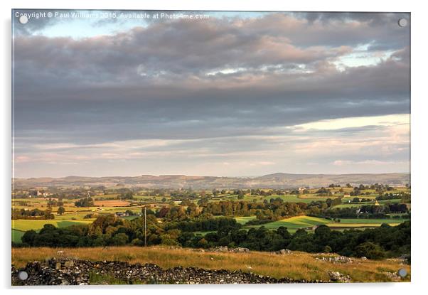 Yorkshire Landscape Acrylic by Paul Williams