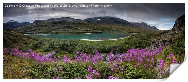 Landscapes, Abisko National Park, Lapland Print by Creative Photography Wales