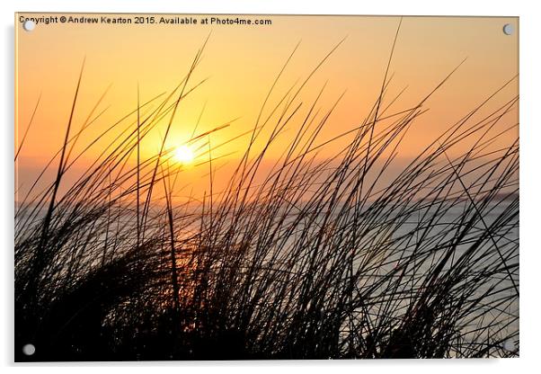  Sunset at Whitesands bay, Pembrokeshire, Wales Acrylic by Andrew Kearton
