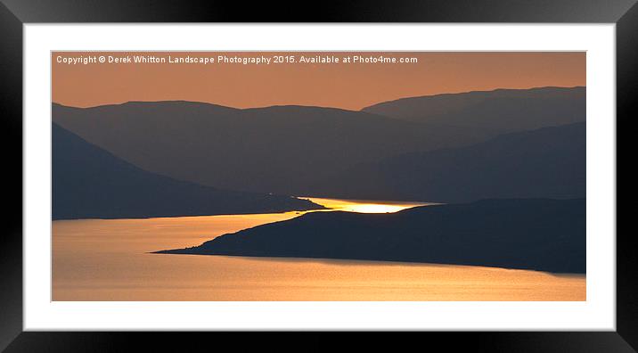  Sunlit Loch Framed Mounted Print by Derek Whitton