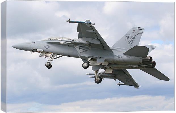 F18 Hornet Canvas Print by Oxon Images
