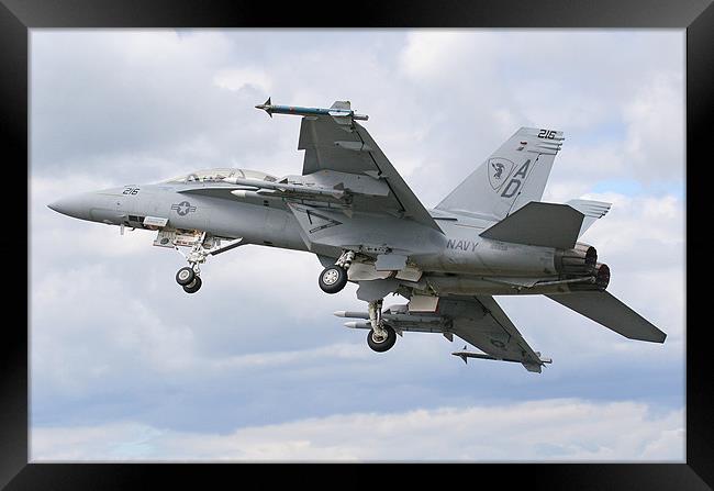 F18 Hornet Framed Print by Oxon Images