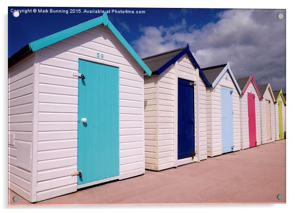 Torquay Beach Huts Acrylic by Mark Bunning