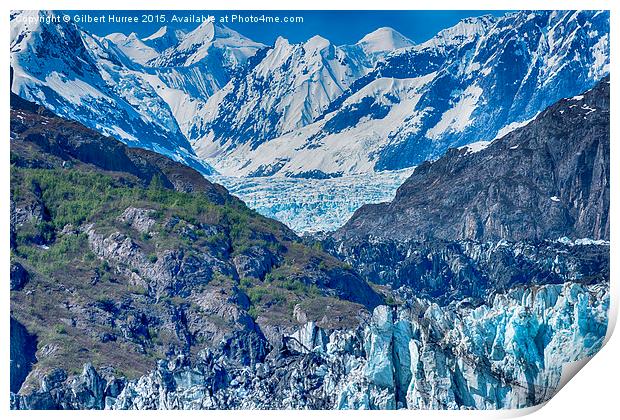  Alaskan Glaciers Print by Gilbert Hurree