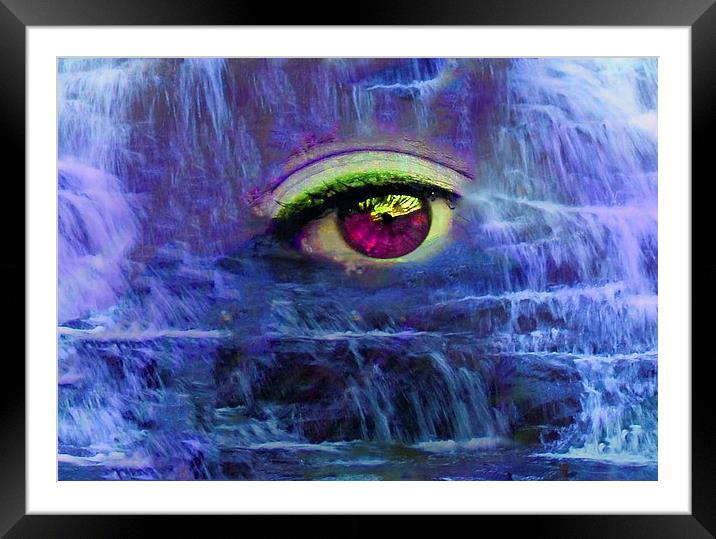  Waterfall Tears Framed Mounted Print by Matthew Lacey