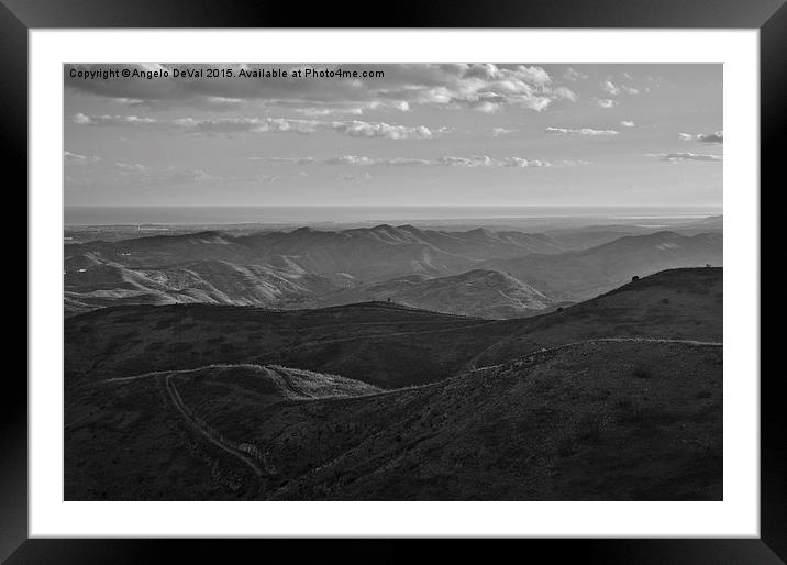 Rolling Mountain  Framed Mounted Print by Angelo DeVal