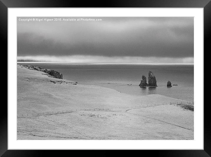  Shetland Coastal Scene Framed Mounted Print by Nigel Higson