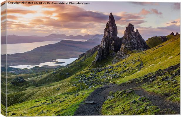  The Old Man of Storr Canvas Print by Peter Stuart