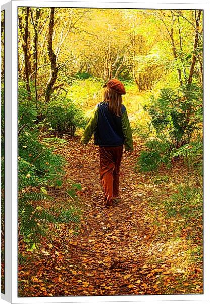  in Awe in Autumn Canvas Print by jane dickie