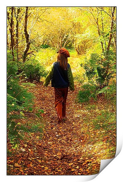  in Awe in Autumn Print by jane dickie
