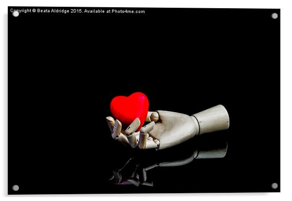 Offering Love Acrylic by Beata Aldridge