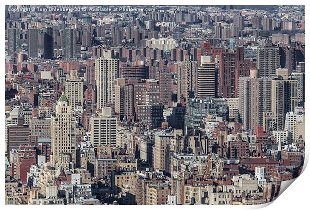 NEW YORK CITY 16 Print by Tom Uhlenberg