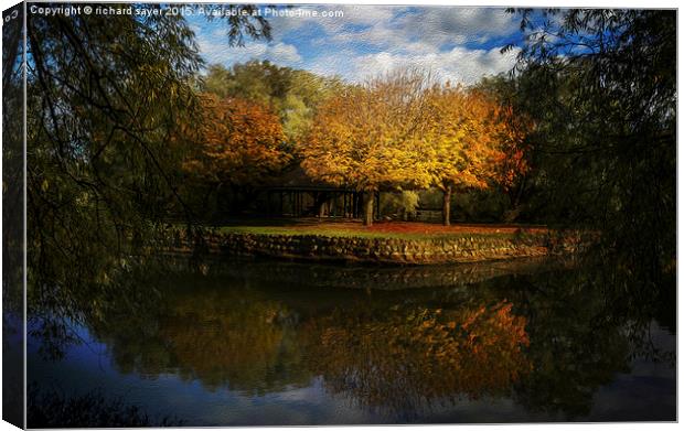  Autumn in Oils Canvas Print by richard sayer