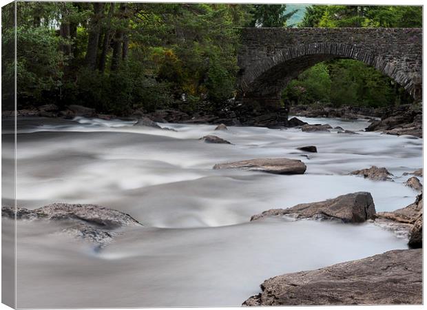 The Falls of Dochart at Killin, Scotland. Canvas Print by Tommy Dickson