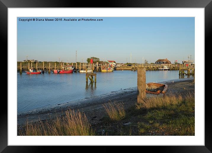  Rye Harbour  Framed Mounted Print by Diana Mower