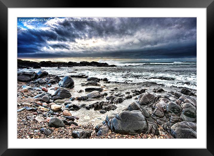  Mull of Kintyre Coast Framed Mounted Print by Andy Anderson