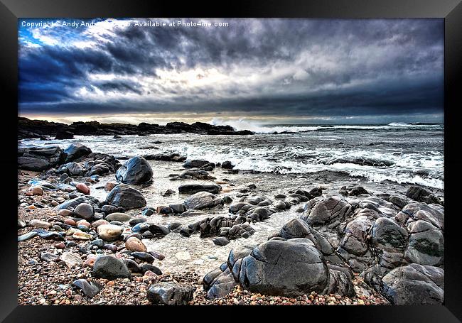  Mull of Kintyre Coast Framed Print by Andy Anderson