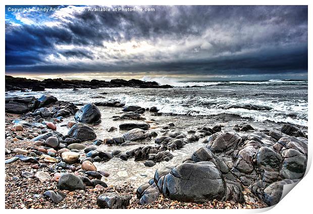  Mull of Kintyre Coast Print by Andy Anderson