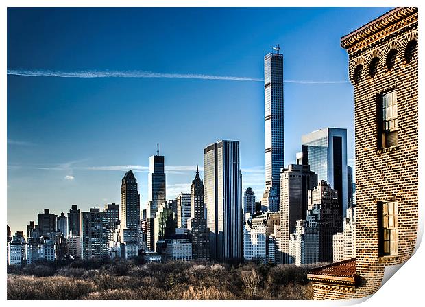  New York Skyline from YMCA Print by Lee Morley