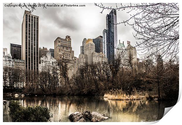 New York from Central Park Print by Lee Morley