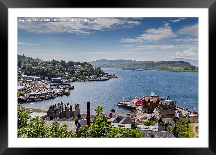  Oban From McCaigs Tower Framed Mounted Print by Alex Millar