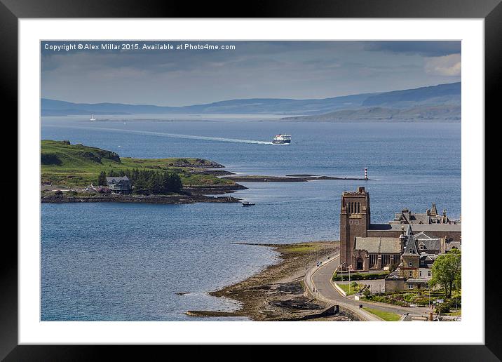  A View From McCaig's Tower Oban Framed Mounted Print by Alex Millar