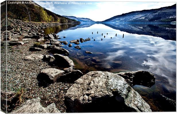  Loch Earn View Canvas Print by Andy Anderson