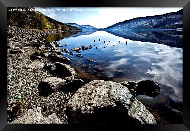  Loch Earn View Framed Print by Andy Anderson