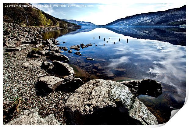  Loch Earn View Print by Andy Anderson