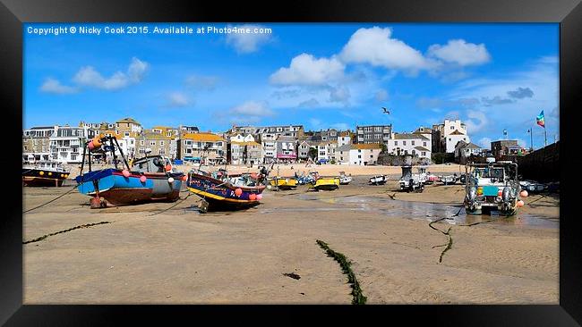  St Ives Cornwall Framed Print by Nicky Cook