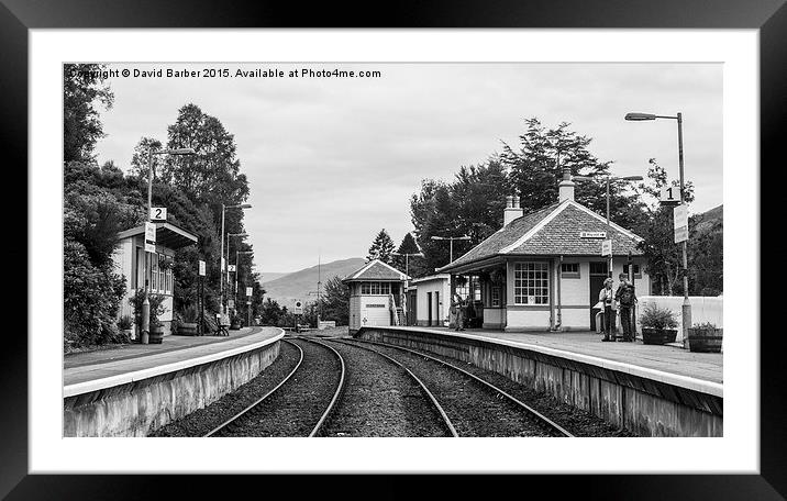  Glenfinnan, Train station Framed Mounted Print by David Barber