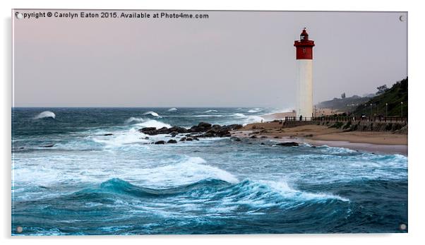  Lighthouse at Umhlanga Rocks, Durban, South Afric Acrylic by Carolyn Eaton