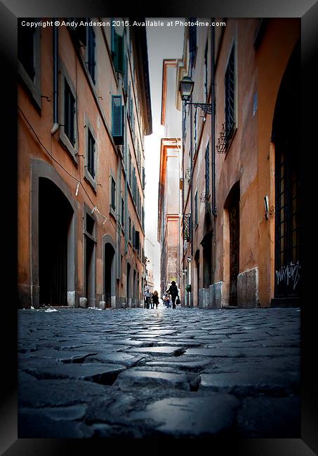  Campo De' Fiori, Rome Framed Print by Andy Anderson