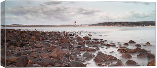  Whiteford lighthouse North Gower Canvas Print by Leighton Collins