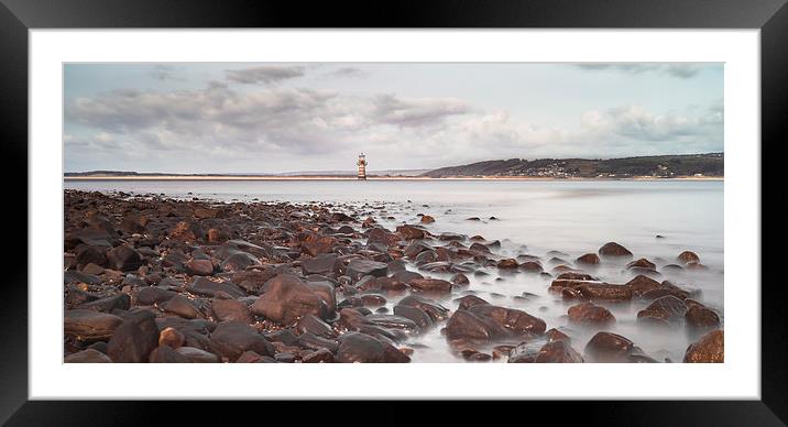  Whiteford lighthouse North Gower Framed Mounted Print by Leighton Collins