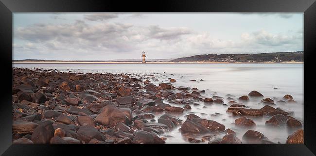  Whiteford lighthouse North Gower Framed Print by Leighton Collins