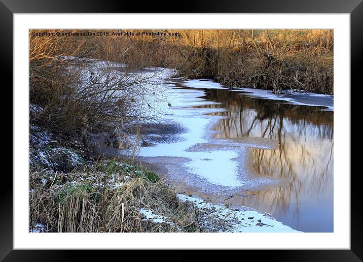  THIN ICE Framed Mounted Print by andrew saxton