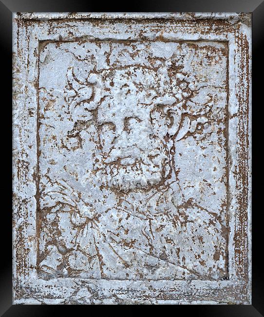  Antique Bacchus portrait Framed Print by Angelo DeVal