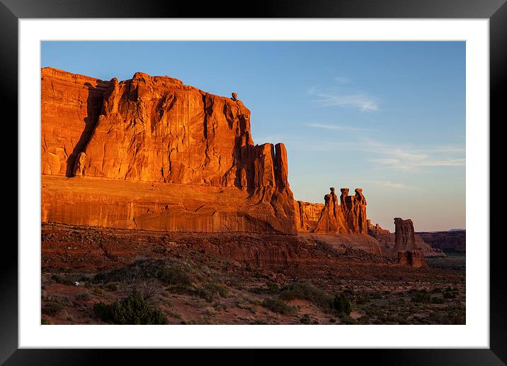 Courthouse Towers @ Sunrise Framed Mounted Print by Thomas Schaeffer