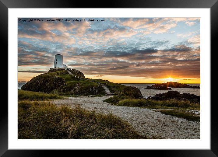  Twr Mawr Lighthouse   Llanddwyn Island Framed Mounted Print by Pete Lawless