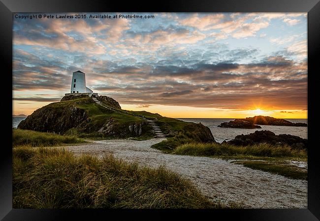  Twr Mawr Lighthouse   Llanddwyn Island Framed Print by Pete Lawless